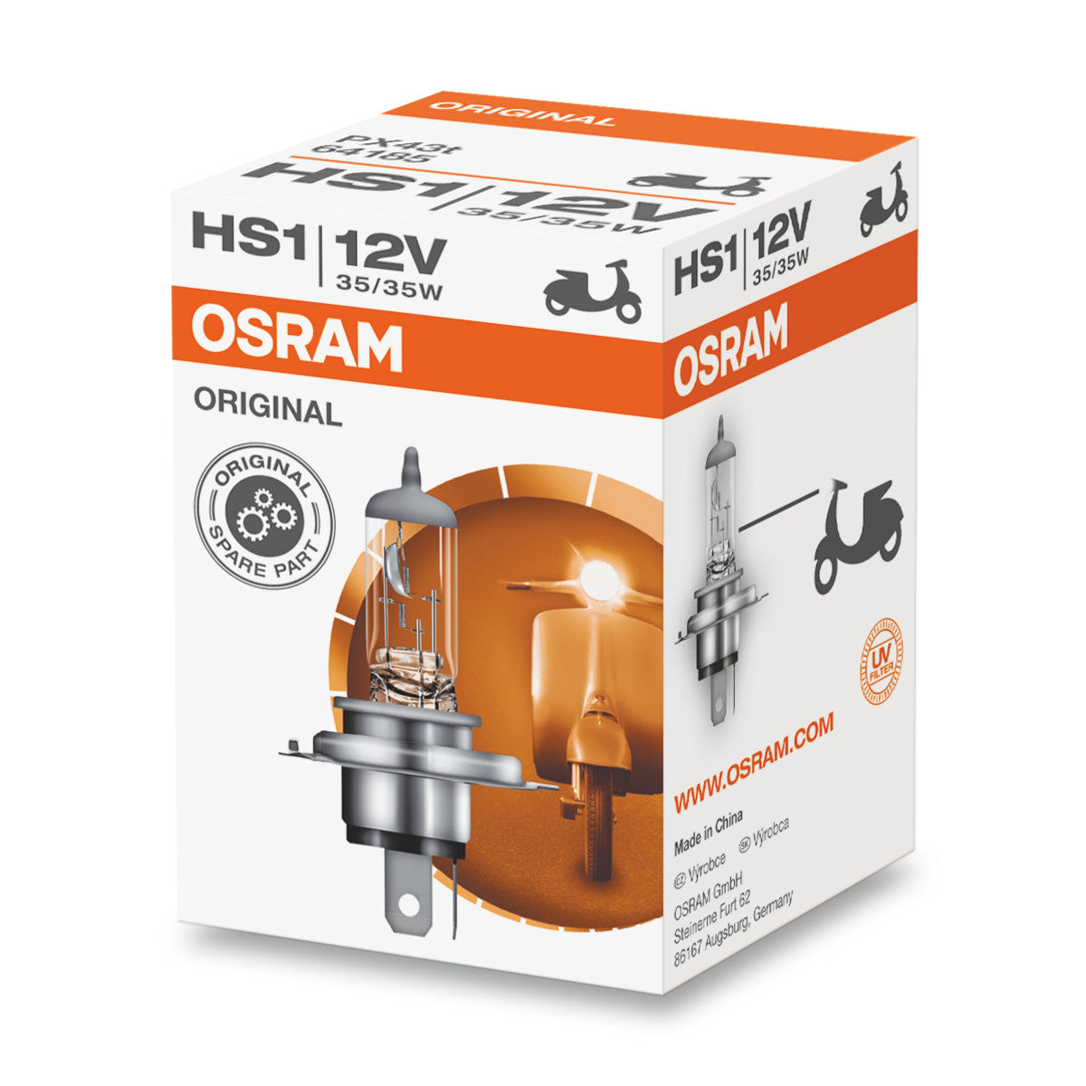 OSRAM ORIGINAL LINE - HS1 - 12 V - 3535 W - Halogen-Scheinwerferlampe - Faltschachtel