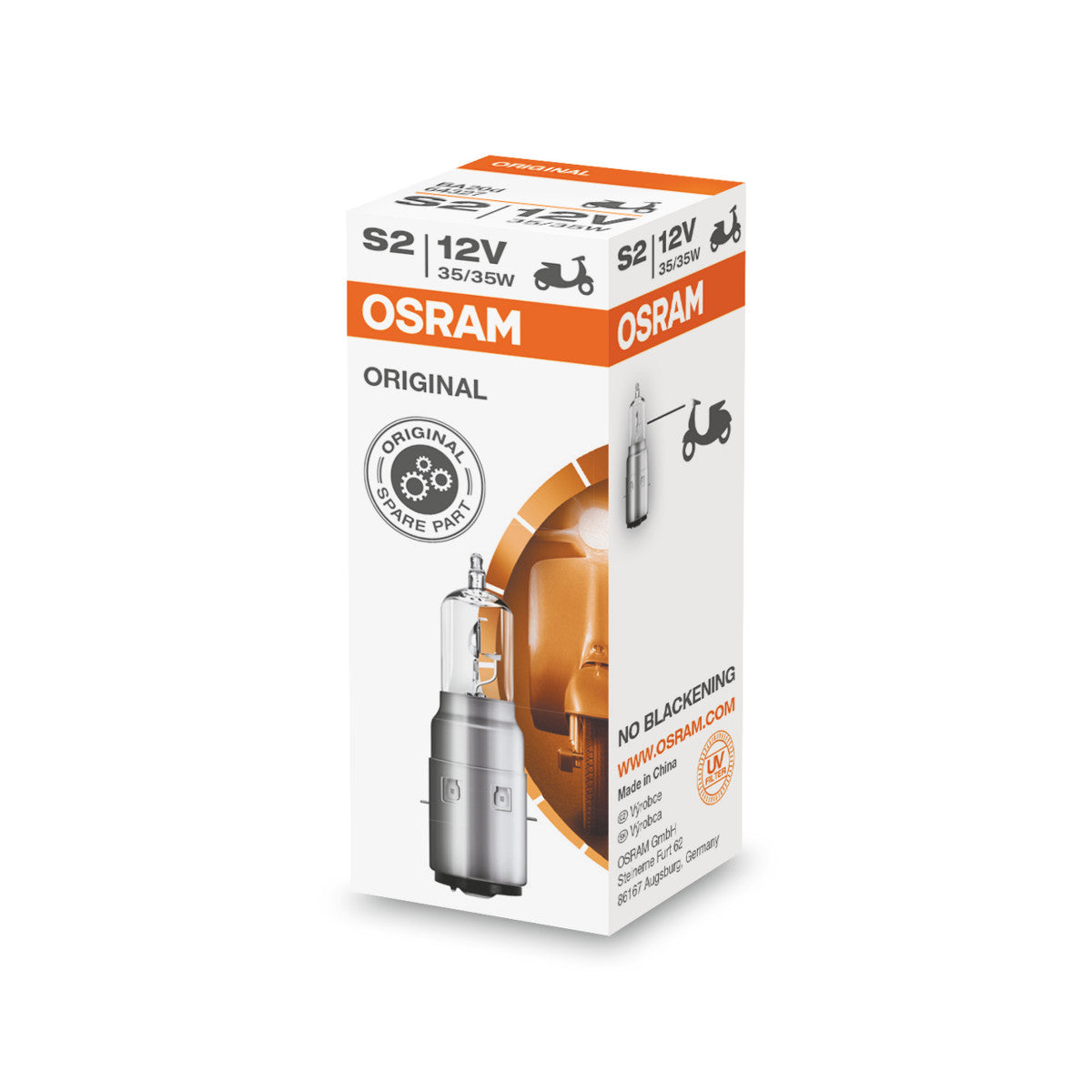 OSRAM ORIGINAL LINE - S2 - 12 V - 3535 W - Halogen-Scheinwerferlampe - Faltschachtel