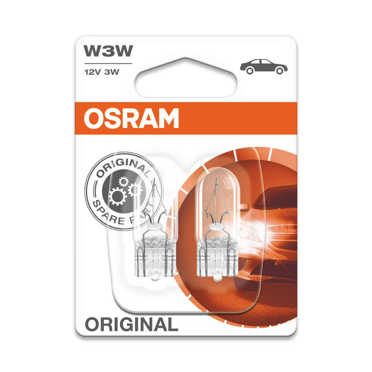 OSRAM ORIGINAL - WEDGE BASE - W3W - 12V Extra-Glühbirne