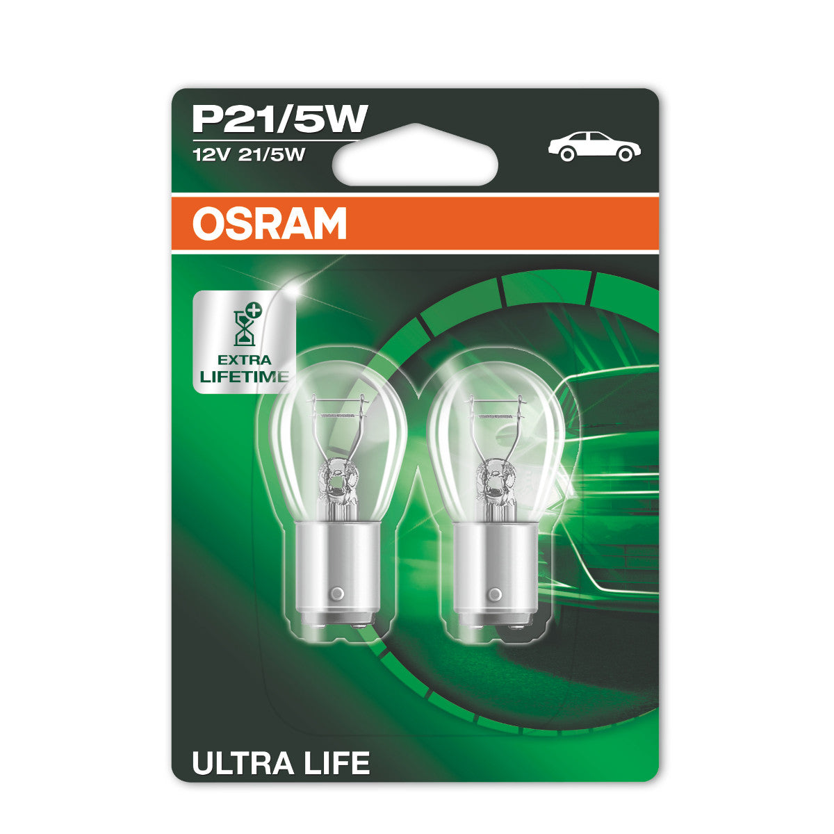 OSRAM ULTRA LIFE - P21-5W Extra-Glühbirne - 2ER-PACK