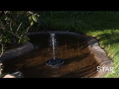 Star Trading - Solarzellenbeleuchtung - Solarzellendekoration Brunnen - Schwarz - 10cm