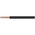 Blanker Leiter PVC 1 mm2 Blankes Kupfer Schwarz pro Meter